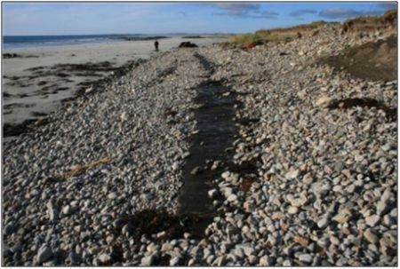 Figure 3: Exposed intertidal peats on North Uist's west coast ©RCAHMS
