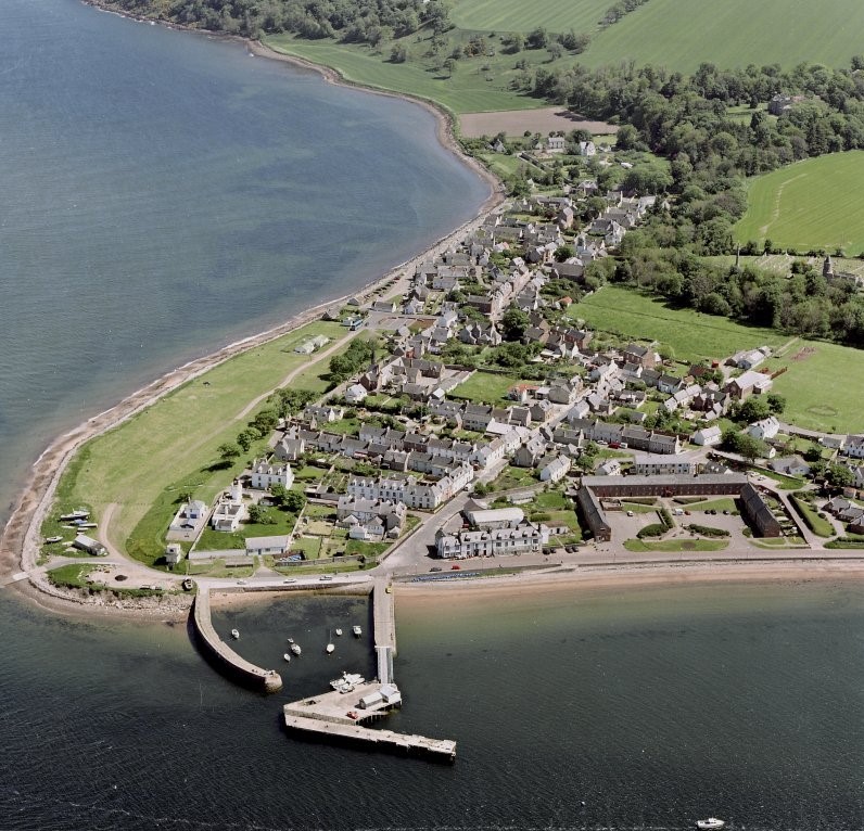 Aerial view of Cromarty.