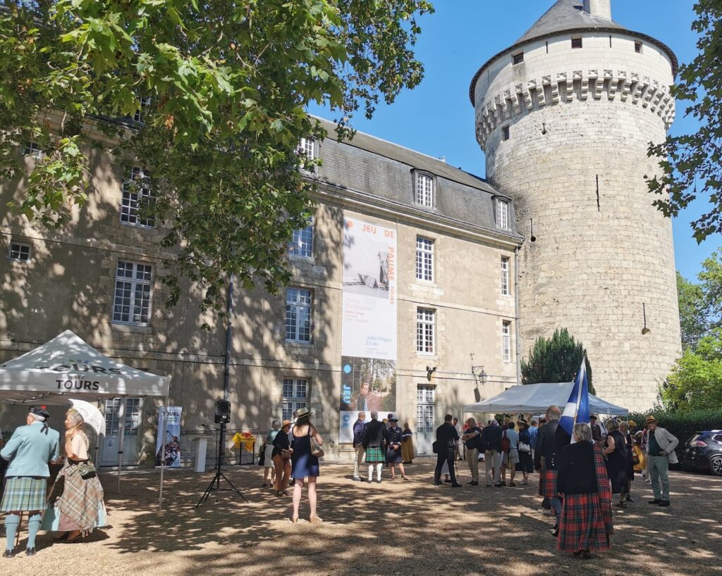Photo of the Chateau de Tours during the celebration of the marriage of Margaret of Scotland and the future Louis XI 