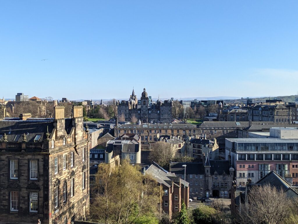 View of roof tops of Edinburgh