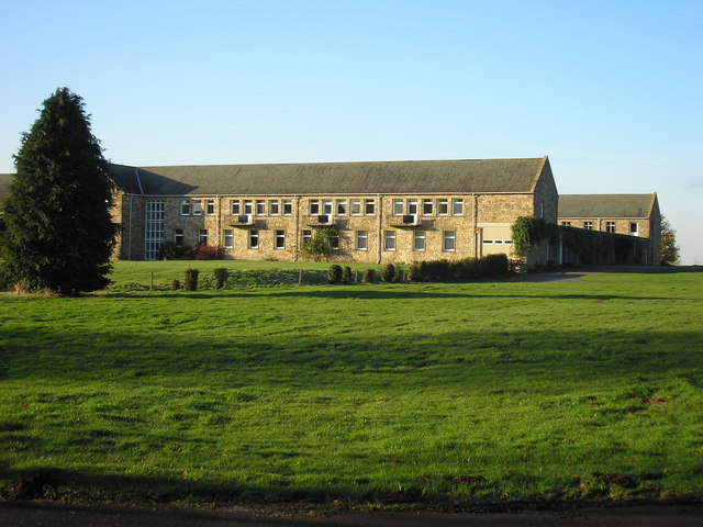 Photograph of Nunraw Abbey in field