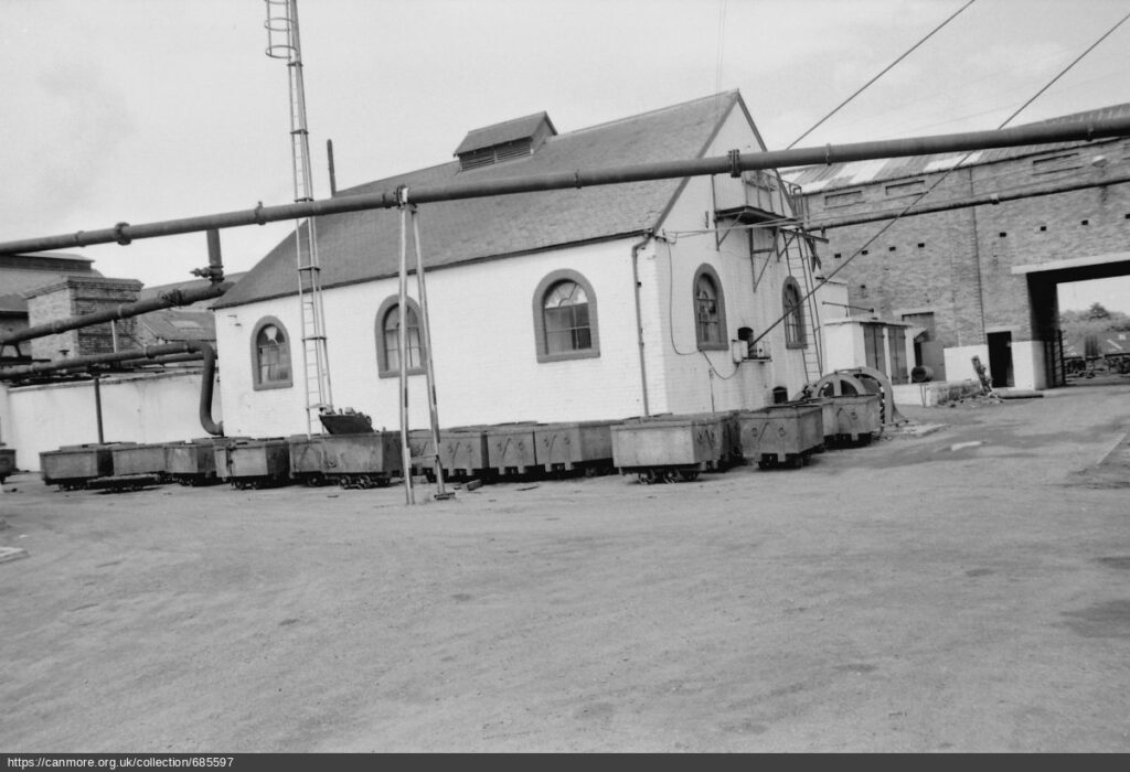 black and white image of building 