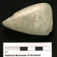 axehead on black background