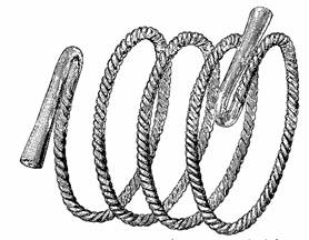 Drawing of the torc, with shading on white background